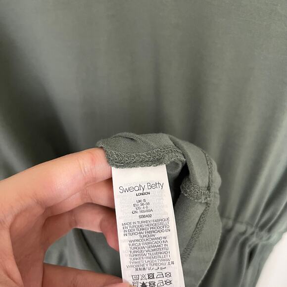 Sweaty Betty Green Take It Easy Drop Waist Dress (Small) - Picture 8 of 9